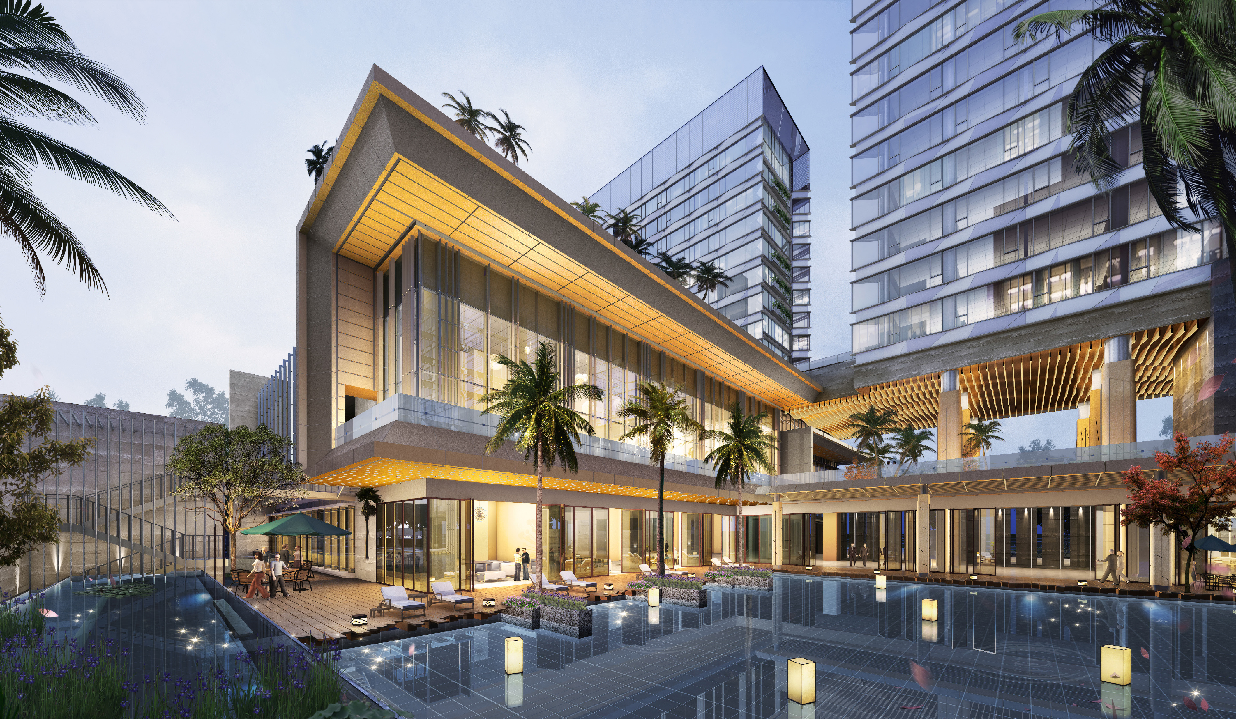 深圳机场希尔顿双树万怡酒店丨中国深圳丨深圳华筑建筑工程设计有限公司-12