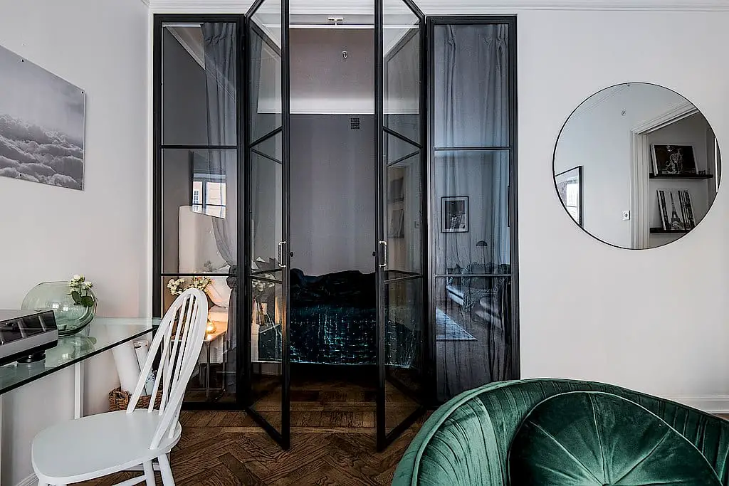 蓝色 velvet 的 49 平米禅意居室-1