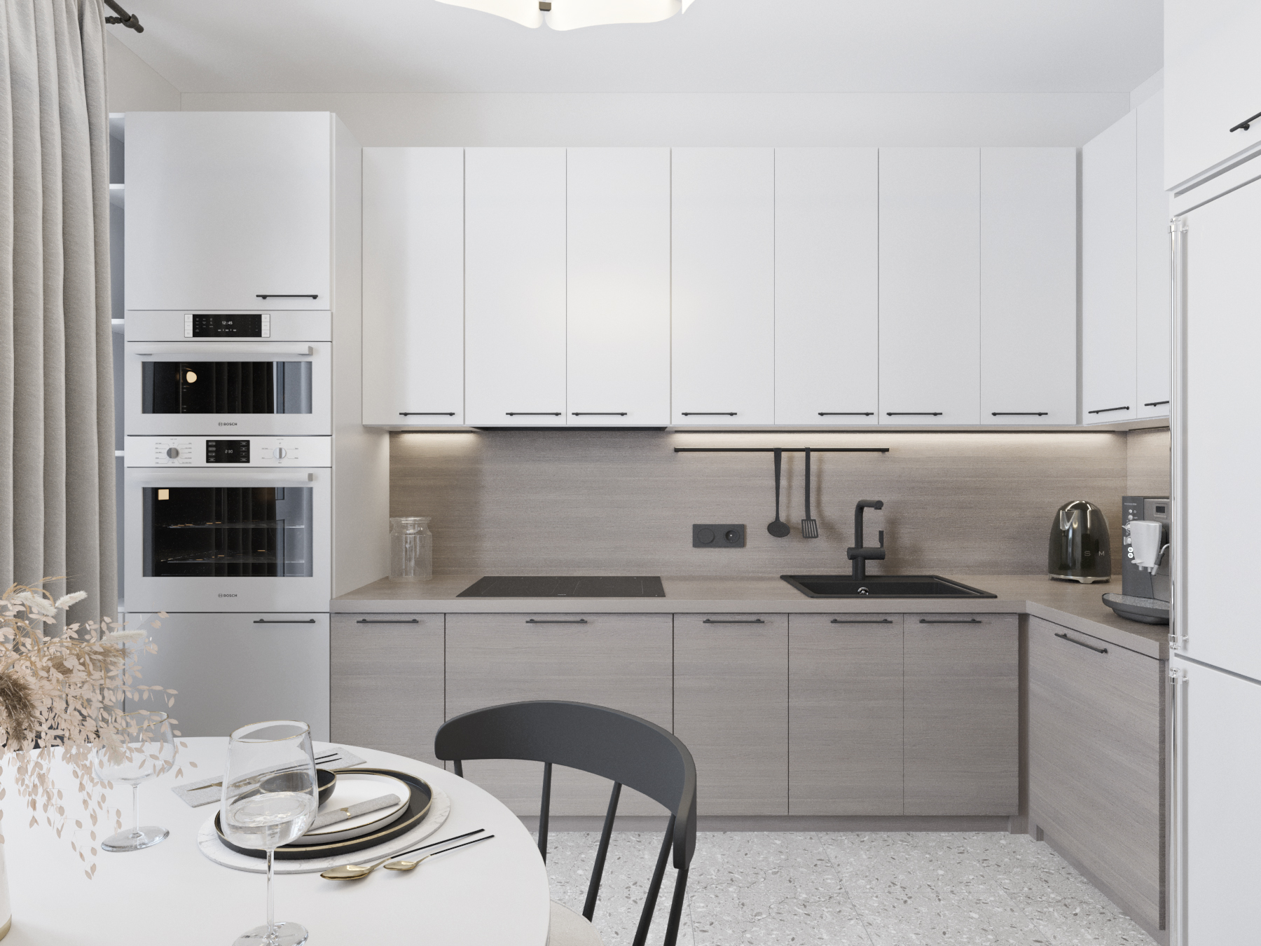 Interior design of apartment project 39m2 for rent.-15