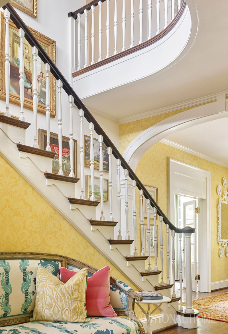 1926 Georgian Revival house transformed by Sarah Bartholomew Designs from a childhood home to a dream escape for a grown family 1926年格鲁吉亚复兴之家由SarahBartholomew设计，从孩提时代的家庭转变为一个成长家庭的梦想逃脱-28