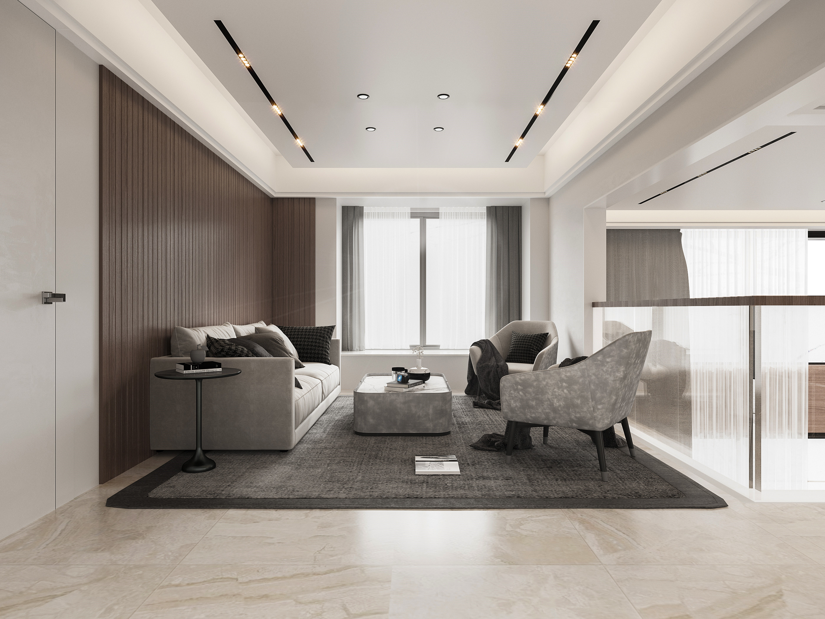 极简奢华 · 回归自然的别墅设计丨星夜设计表现-7