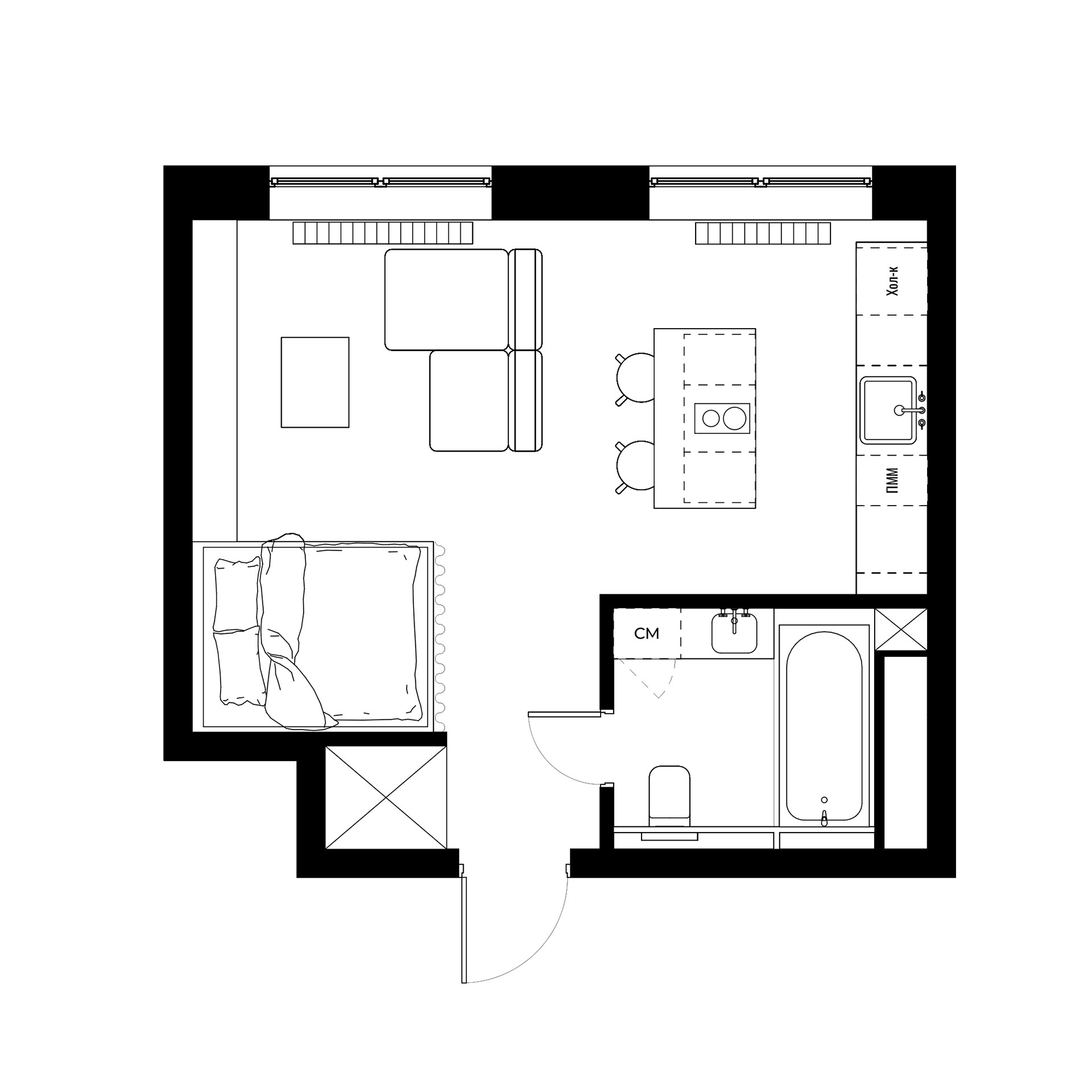 Wellton towers 室内设计丨俄罗斯莫斯科-5
