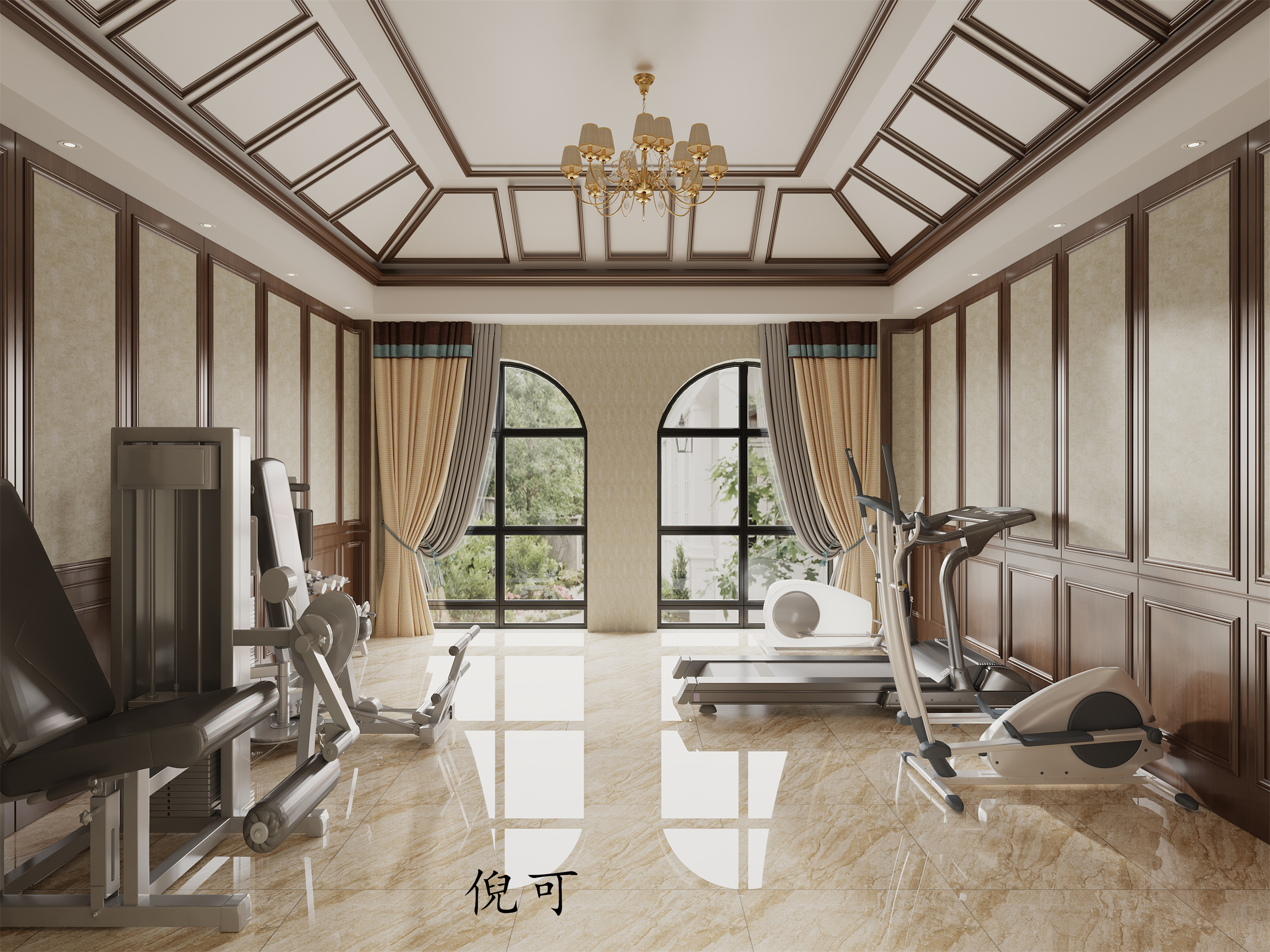 美式别墅|沉稳与大气的美式之家-3