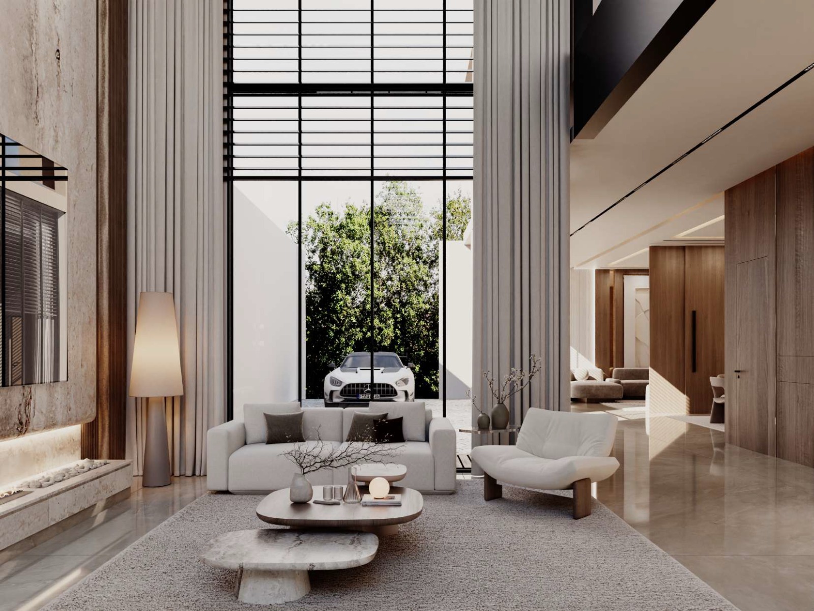 Reception & Dining design villa-6