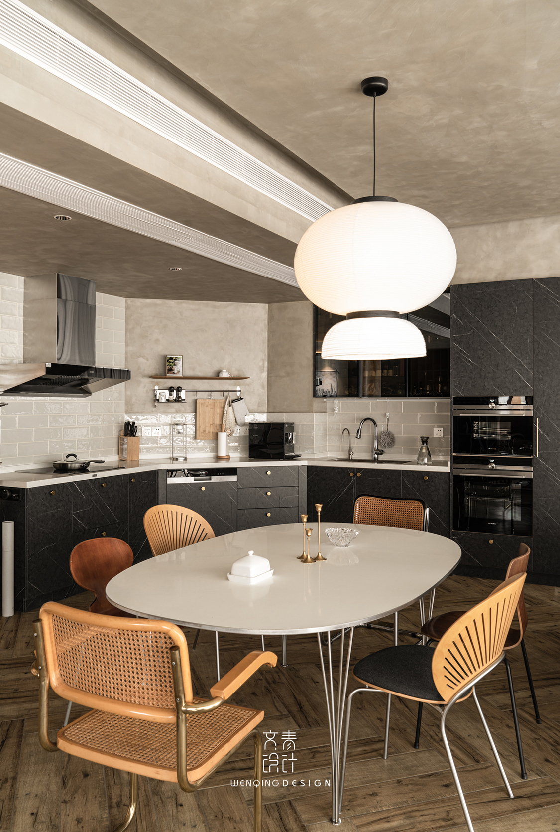 扇形户型复古大宅设计-15