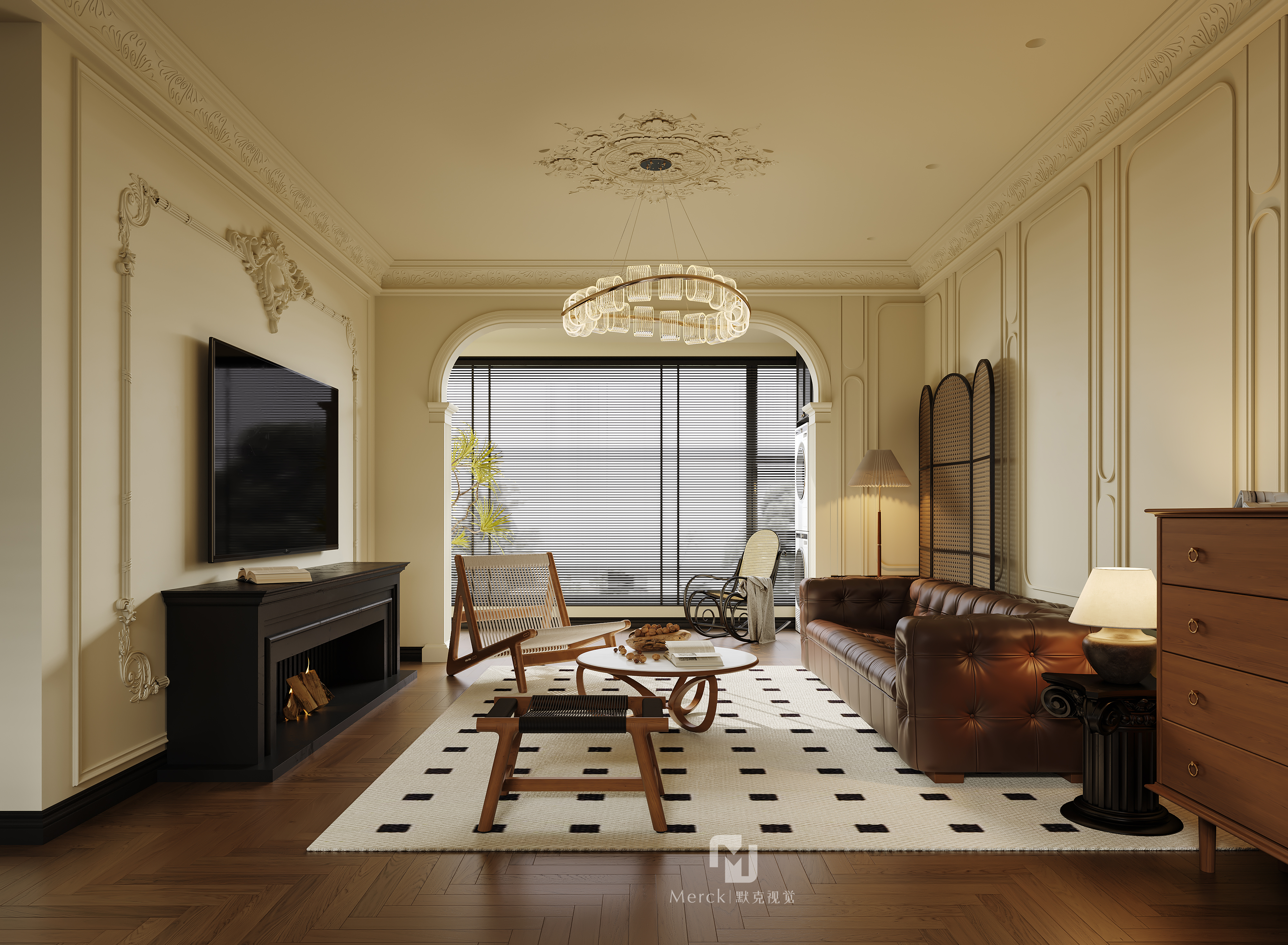 南洋复古风室内设计丨中国南京丨Merck 默克视觉设计-8
