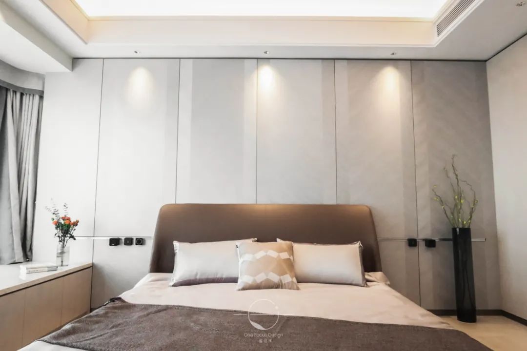 香山美墅 166㎡现代轻奢空间，雅致灰调与绿植的完美融合-36