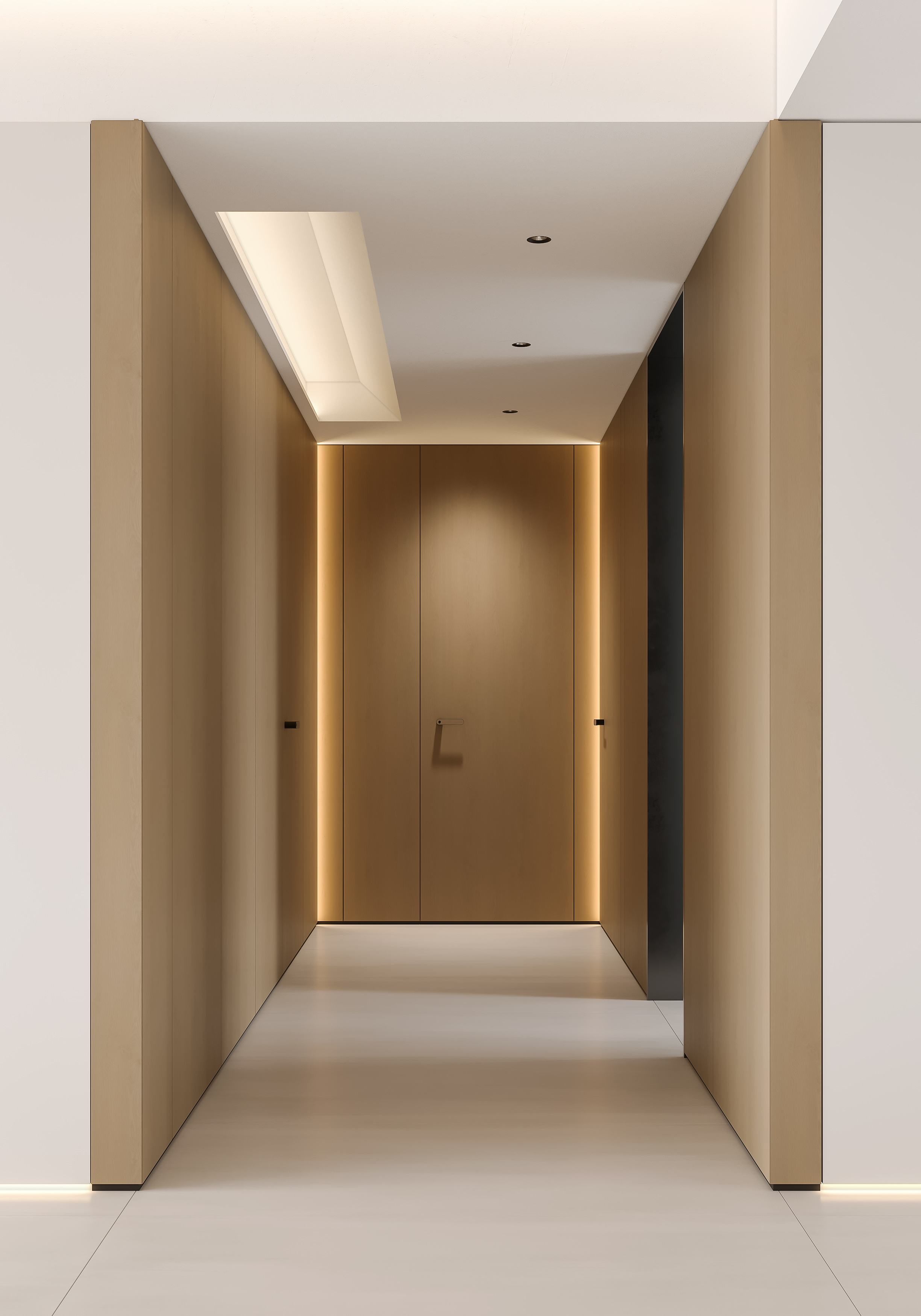 现代简约原木风大平层效果图丨中国益阳-11