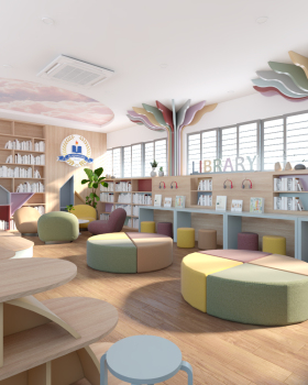 茶光富学校儿童图书馆丨越南河内