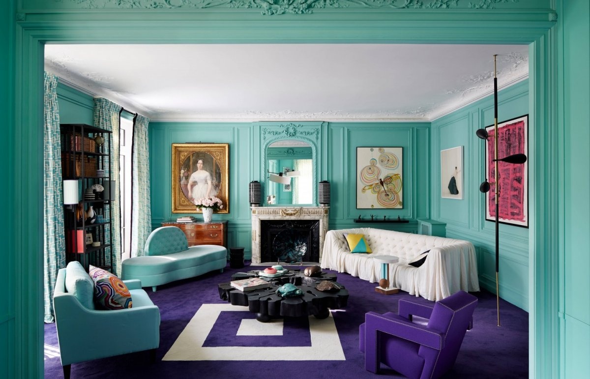 色彩主义设计师 Géraldine Prieur 奥斯曼风格的家丨法国巴黎丨法国色彩主义设计师兼家具设计师 Geraldine Prieur-3