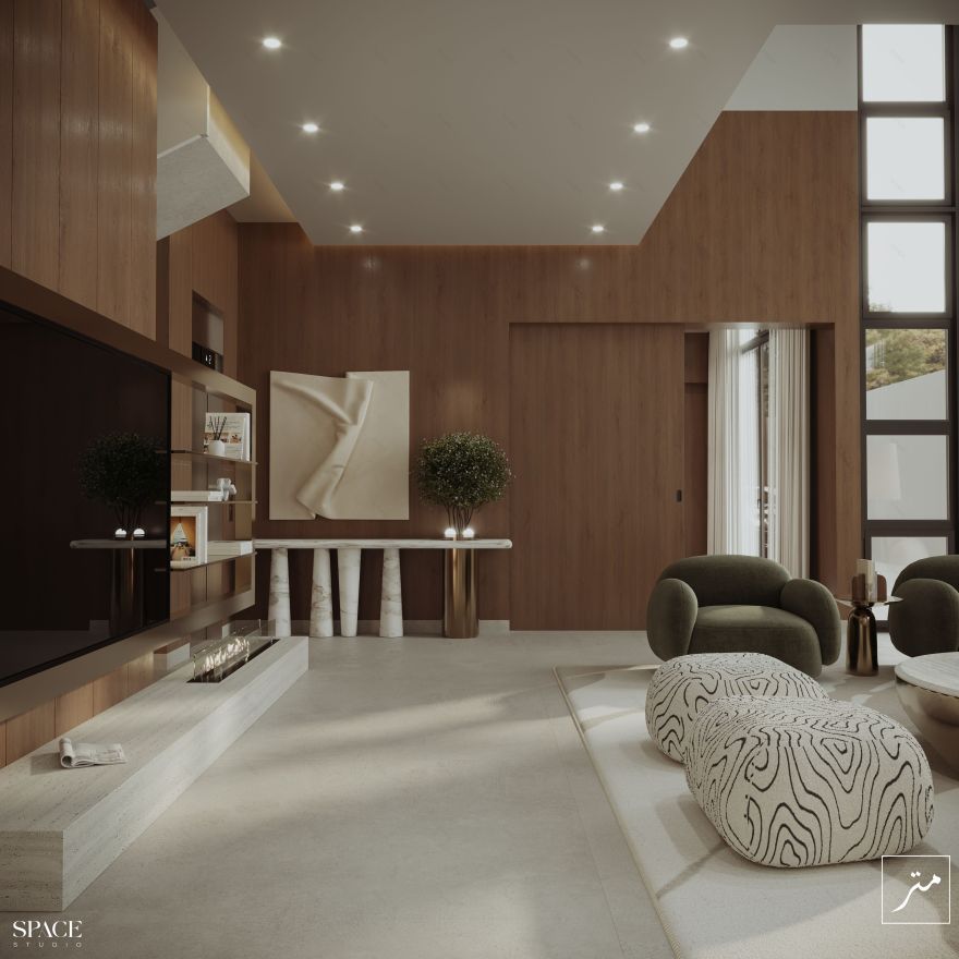 两层通高的大厅丨沙特阿拉伯-17