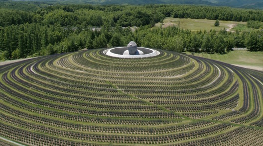 北海道真驹内泷野陵园薰衣草寺庙包裹佛像项目丨日本丨安藤忠雄（1995年普利兹克奖得主）-33