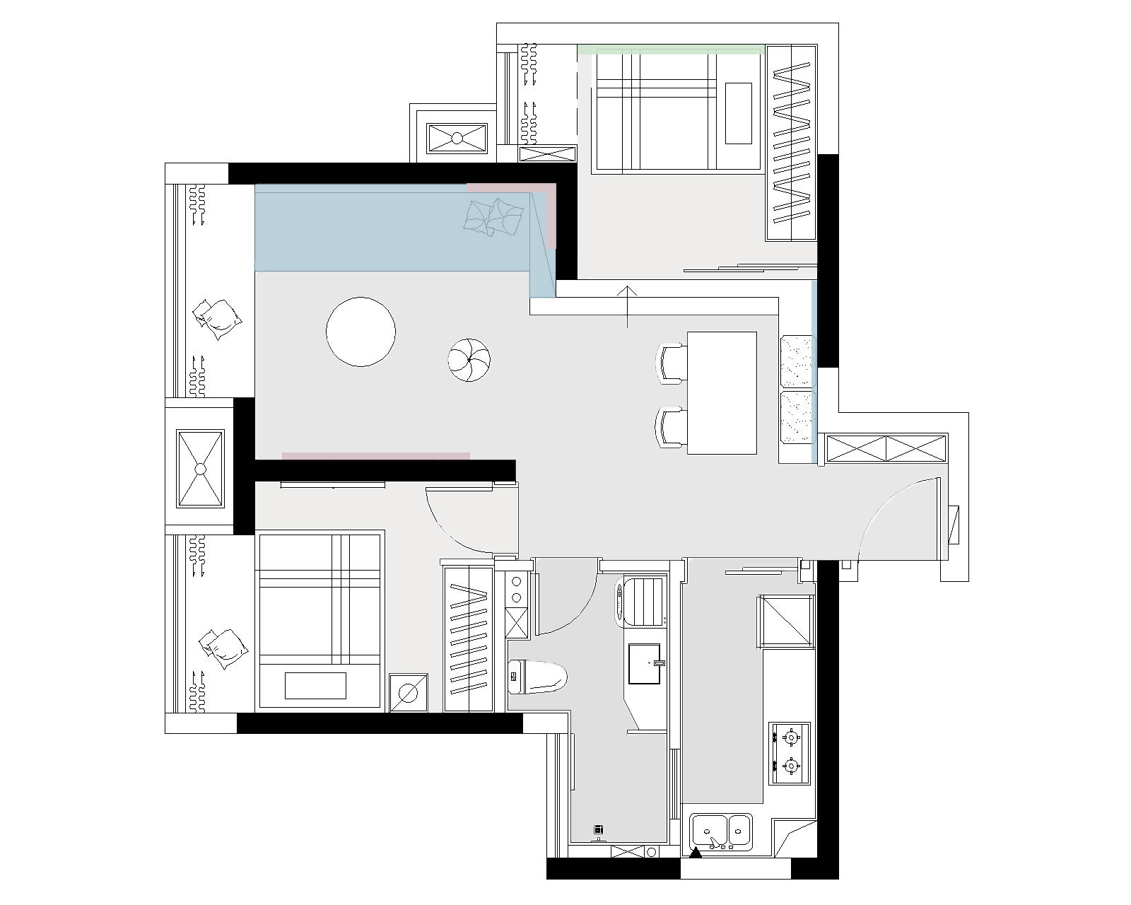 成都金科东方雅郡·蓝月亮 home,打造法式复古明亮北欧风居所-40