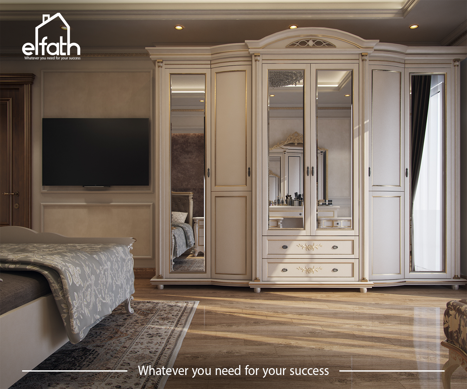 Resident home classic Bedroom design-6