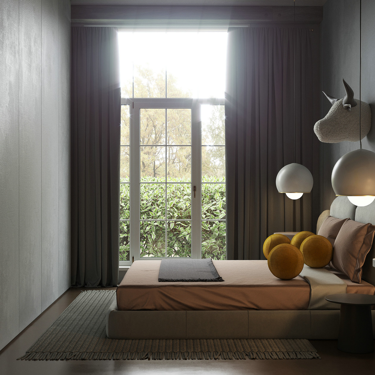 200㎡黄色系公寓设计-8