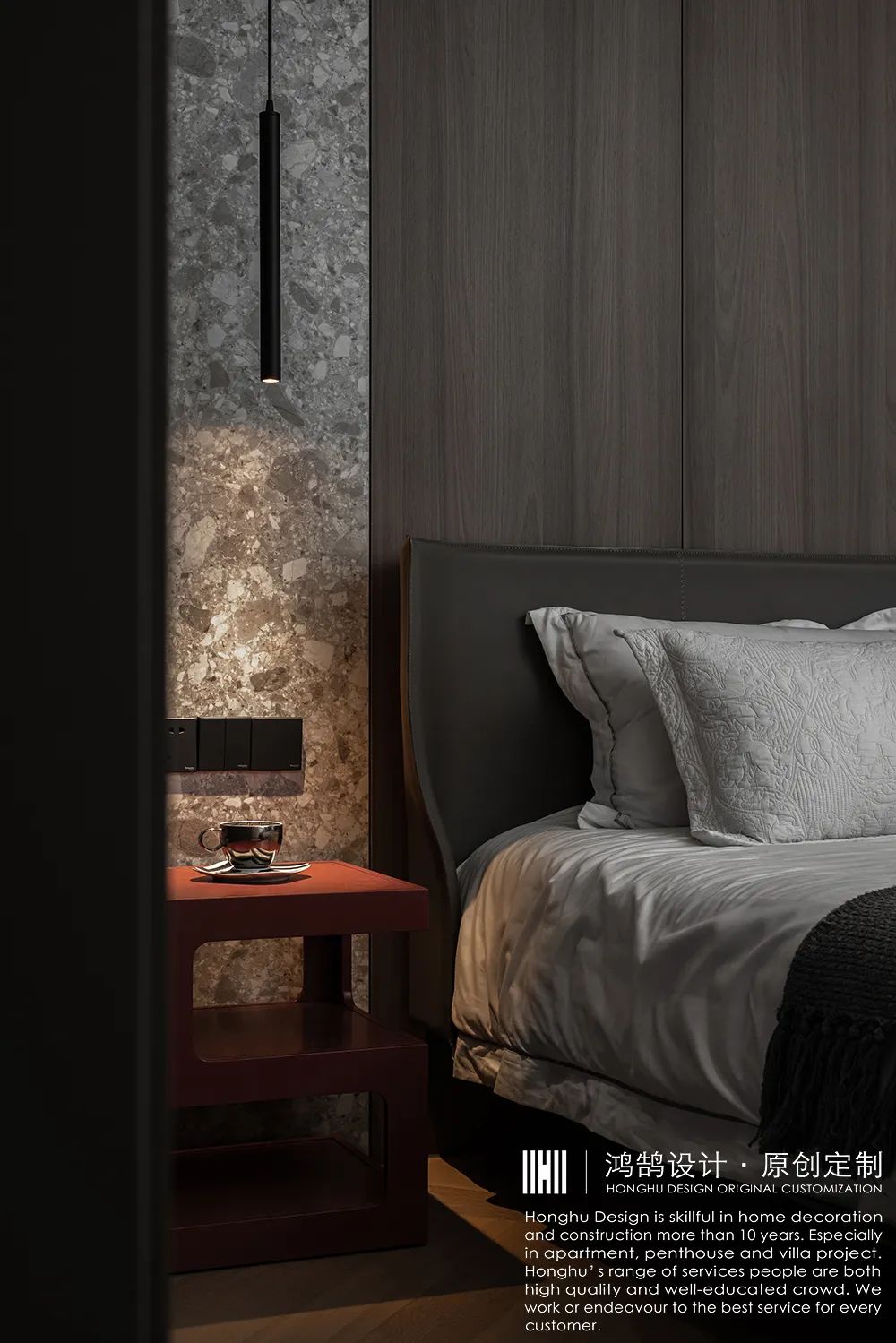深色现代空间 · 天宁吾悦 140㎡的质感生活丨中国常州丨鸿鹄设计-37