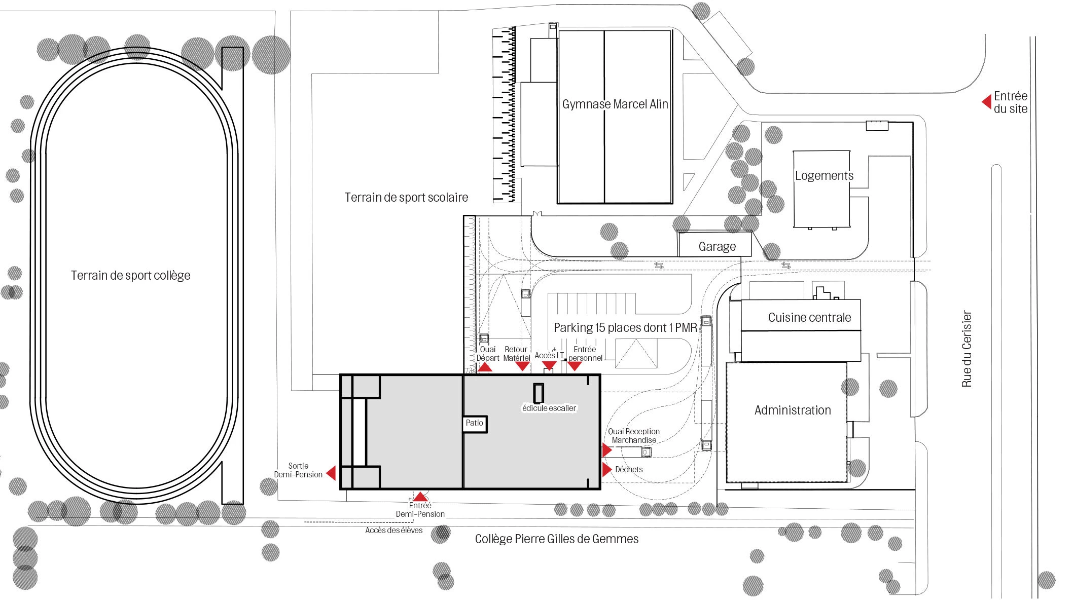 某学院中央厨房建设丨法国丨ATELIERS OS ARCHITECTES-37