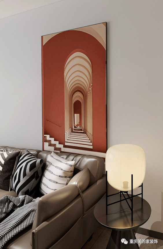 现代摩登家居,演绎高级灰与爱马仕橙的时尚碰撞-21