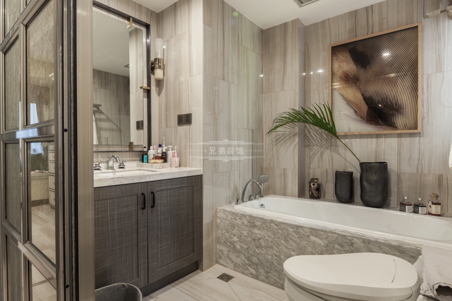 龙湖春森彼岸 150 平现代摩登美式装修设计-18