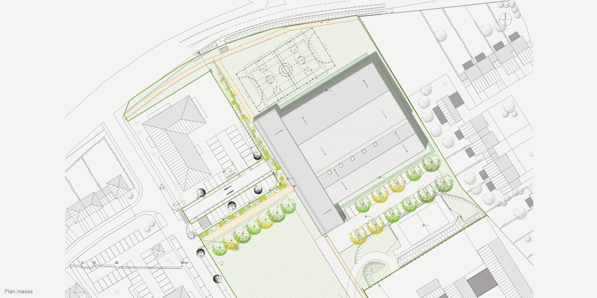 为所在街区精心打造的体育馆丨法国丨CoCo architecture-3