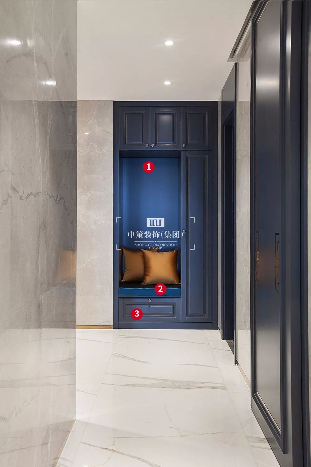 中策装饰 | 青瓷大宅 290 平现代轻奢生活细节设计-27