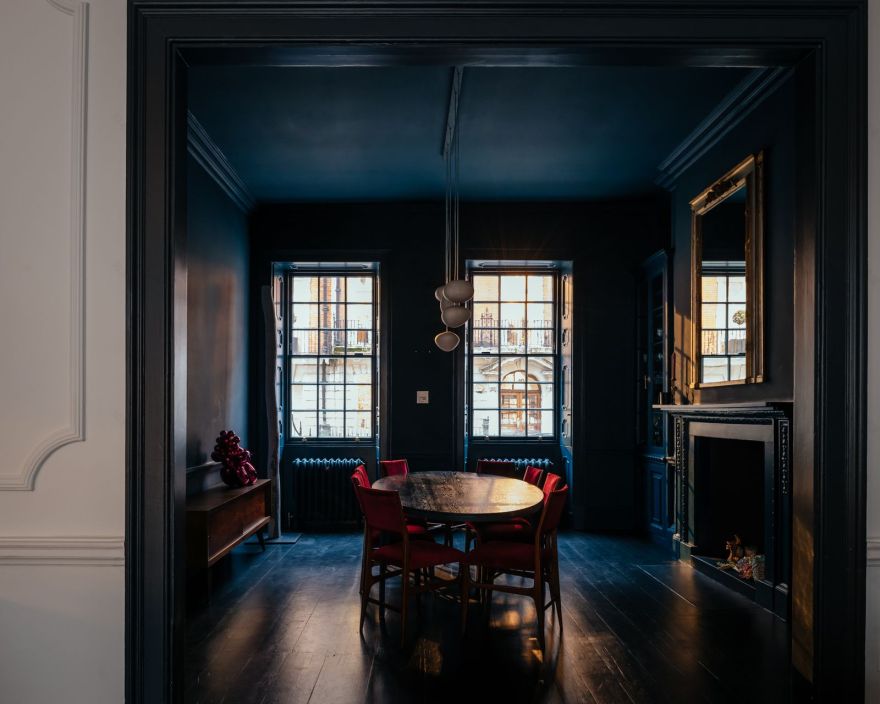 伦敦玛丽勒本经典风格住宅改造丨英国伦敦-9