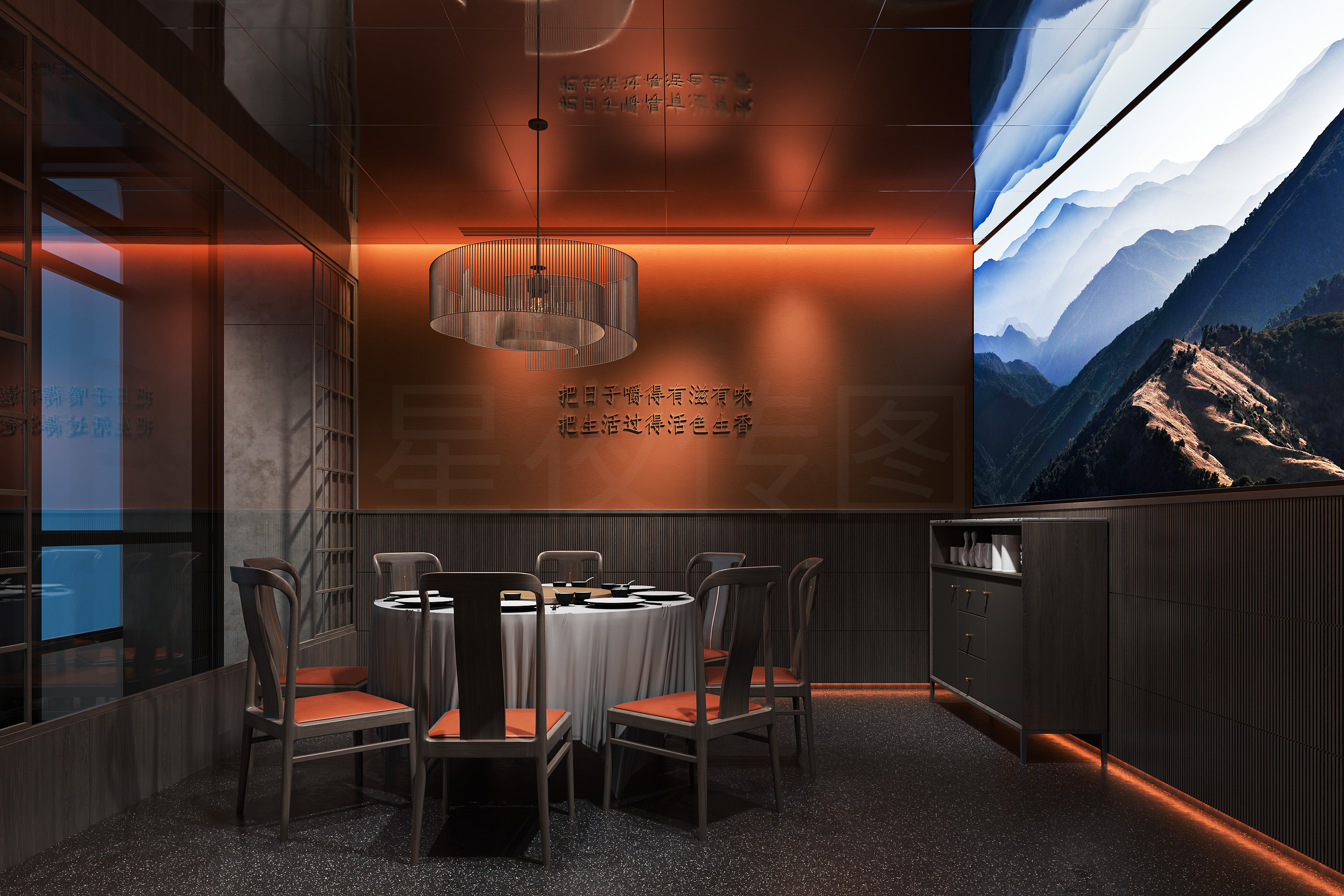 餐厅酒店  效果图-9