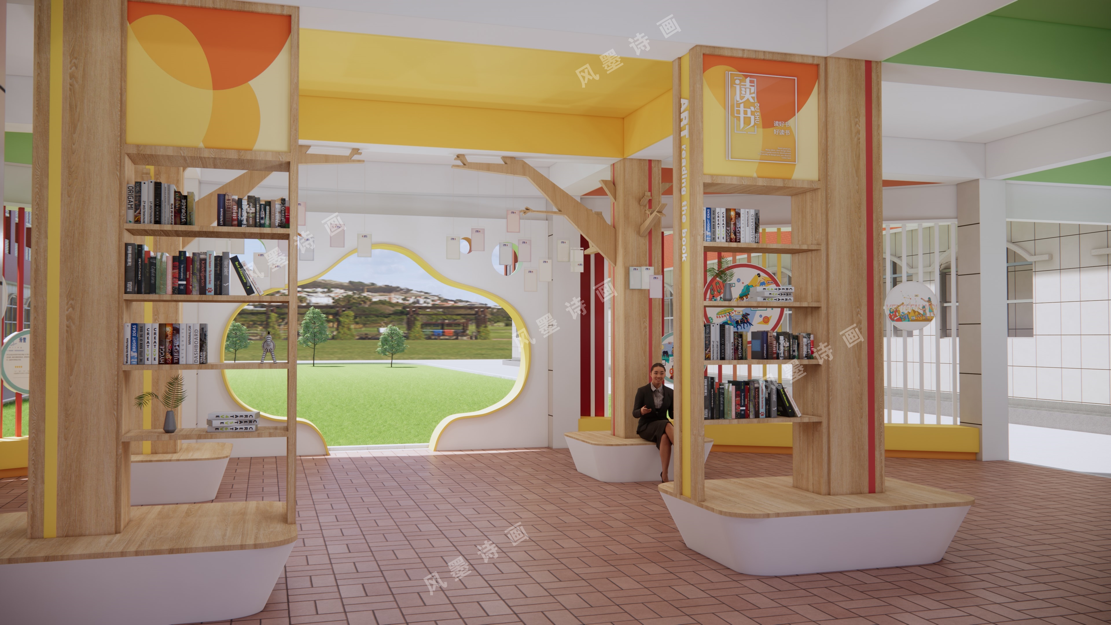 某学校长廊设计-44