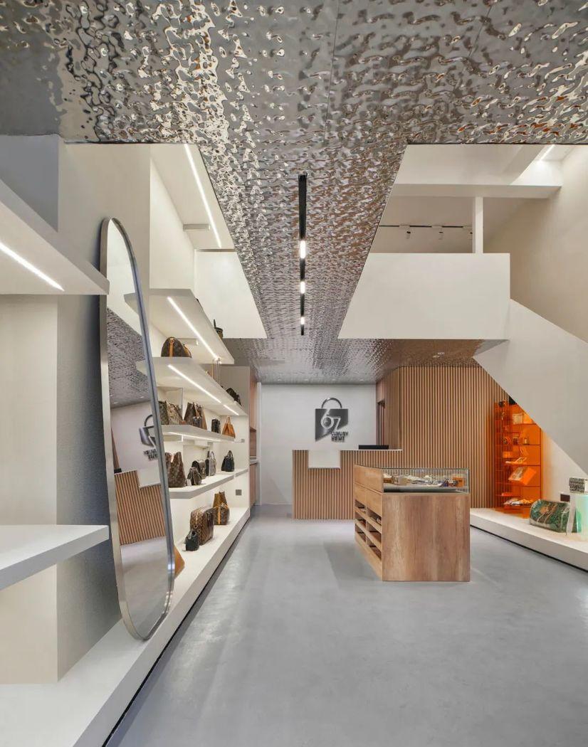 AO×DESIGN 奢侈品店的悬浮桥梁设计-26