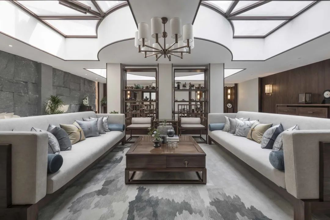 别墅非家装丨1100平方新中式，闲雅宁静的意蕴美-32