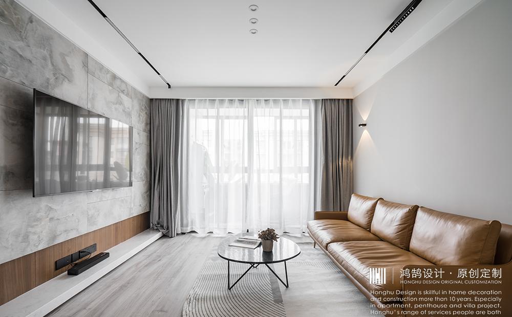 鸿鹄设计上海 100㎡现代轻工业风，温馨明亮空间解读-6