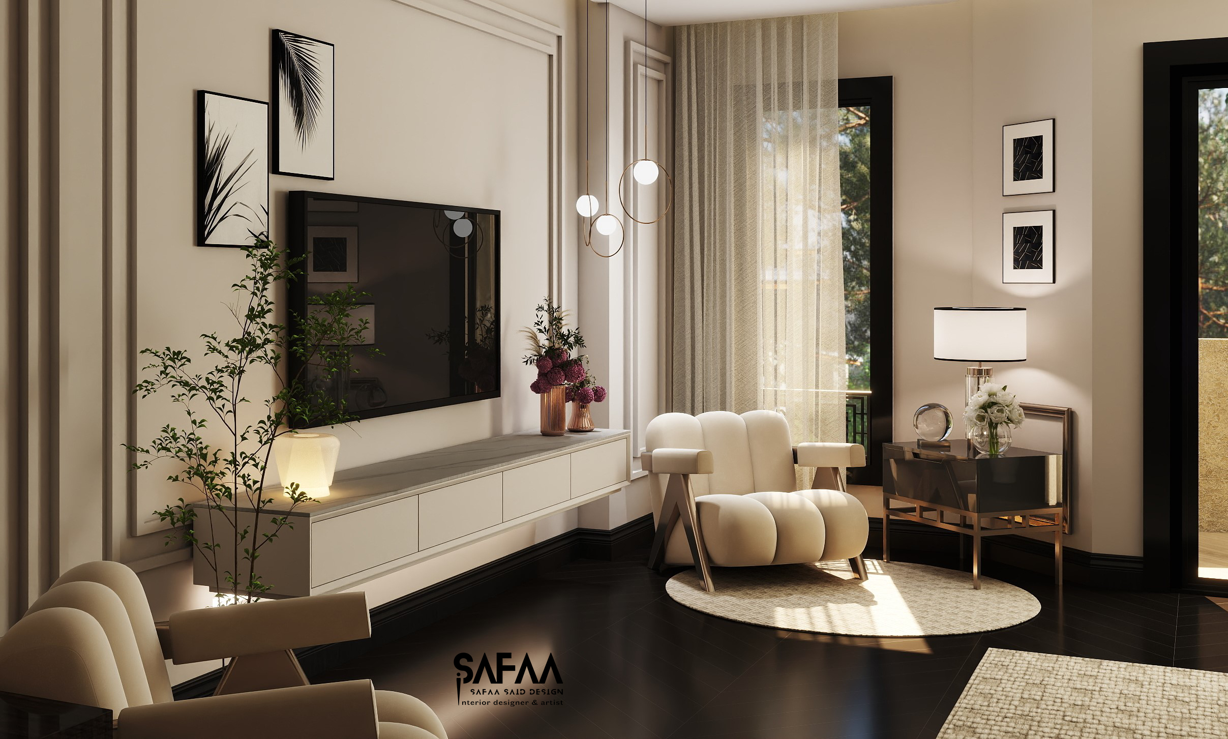 家中接待区丨埃及亚历山大丨Safaa Said-9