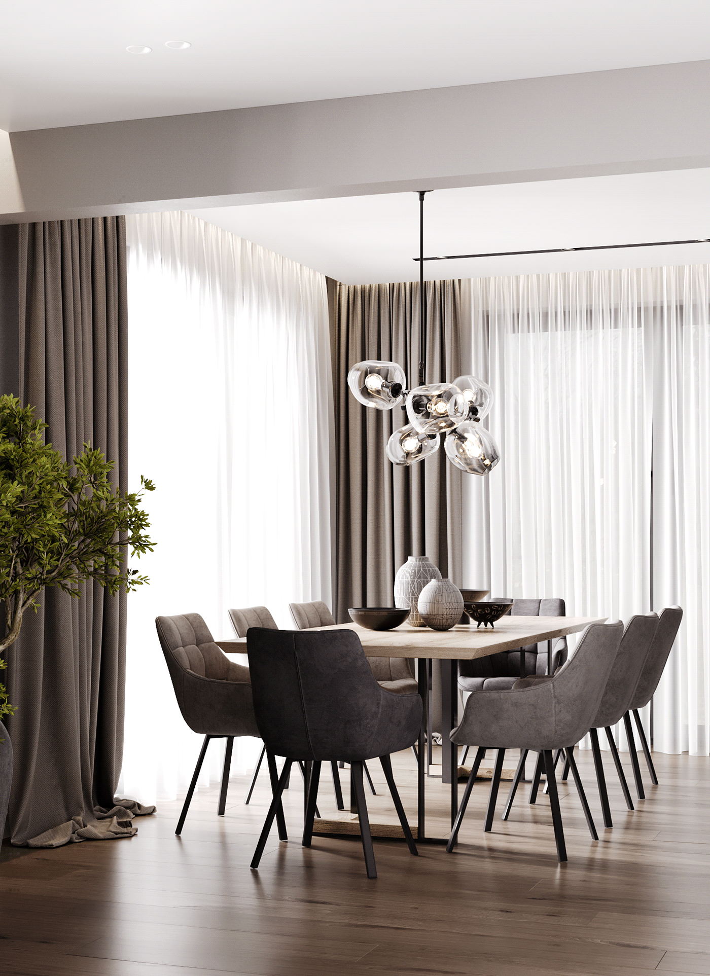 原木与高级灰 享受空间带来的欢畅-10