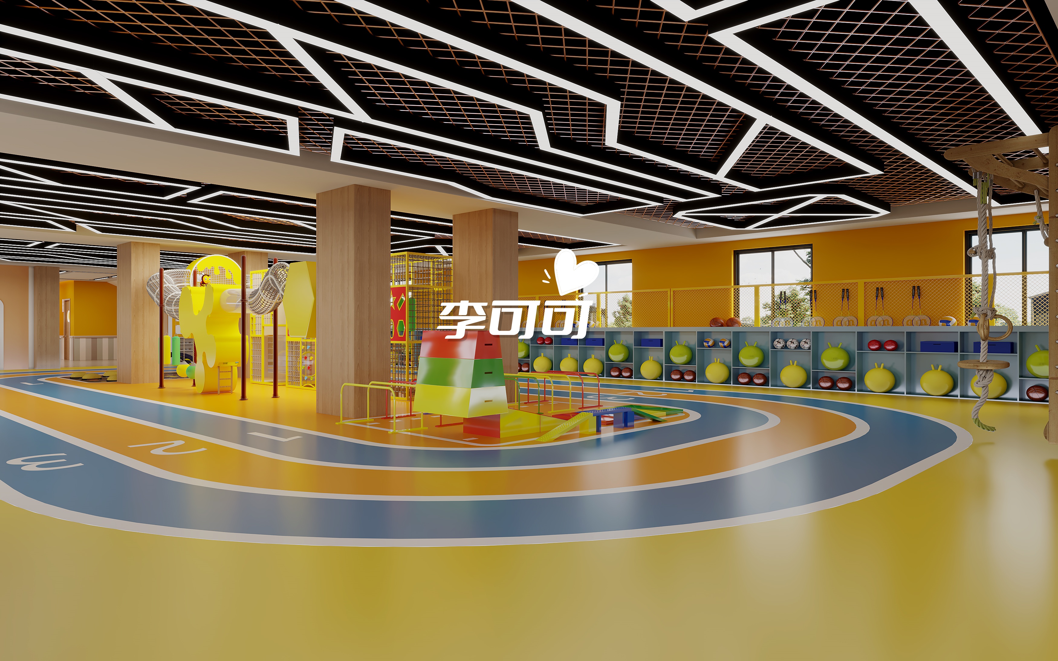 学校教培室效果图-6