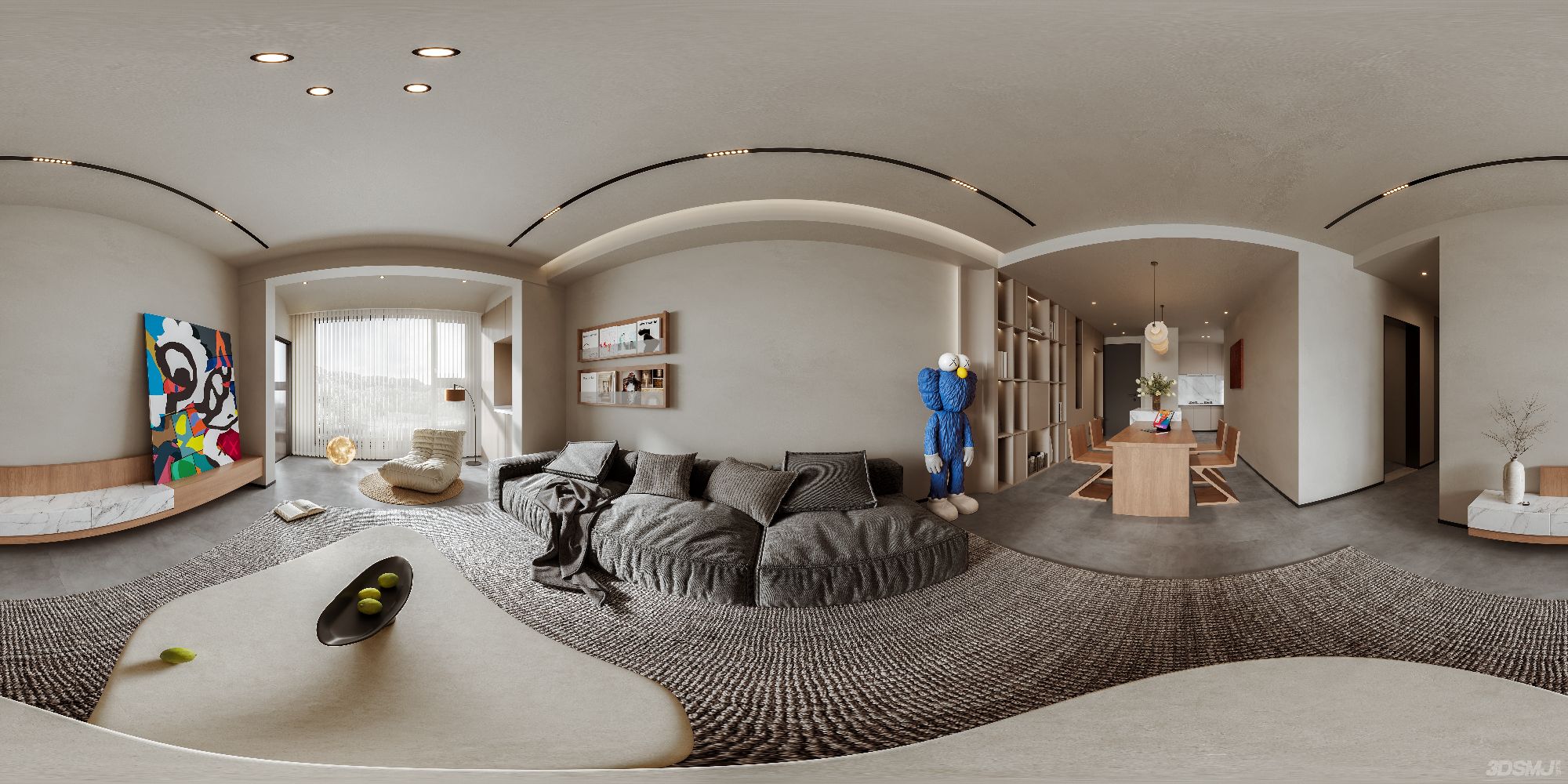 简约客餐厅效果图-8