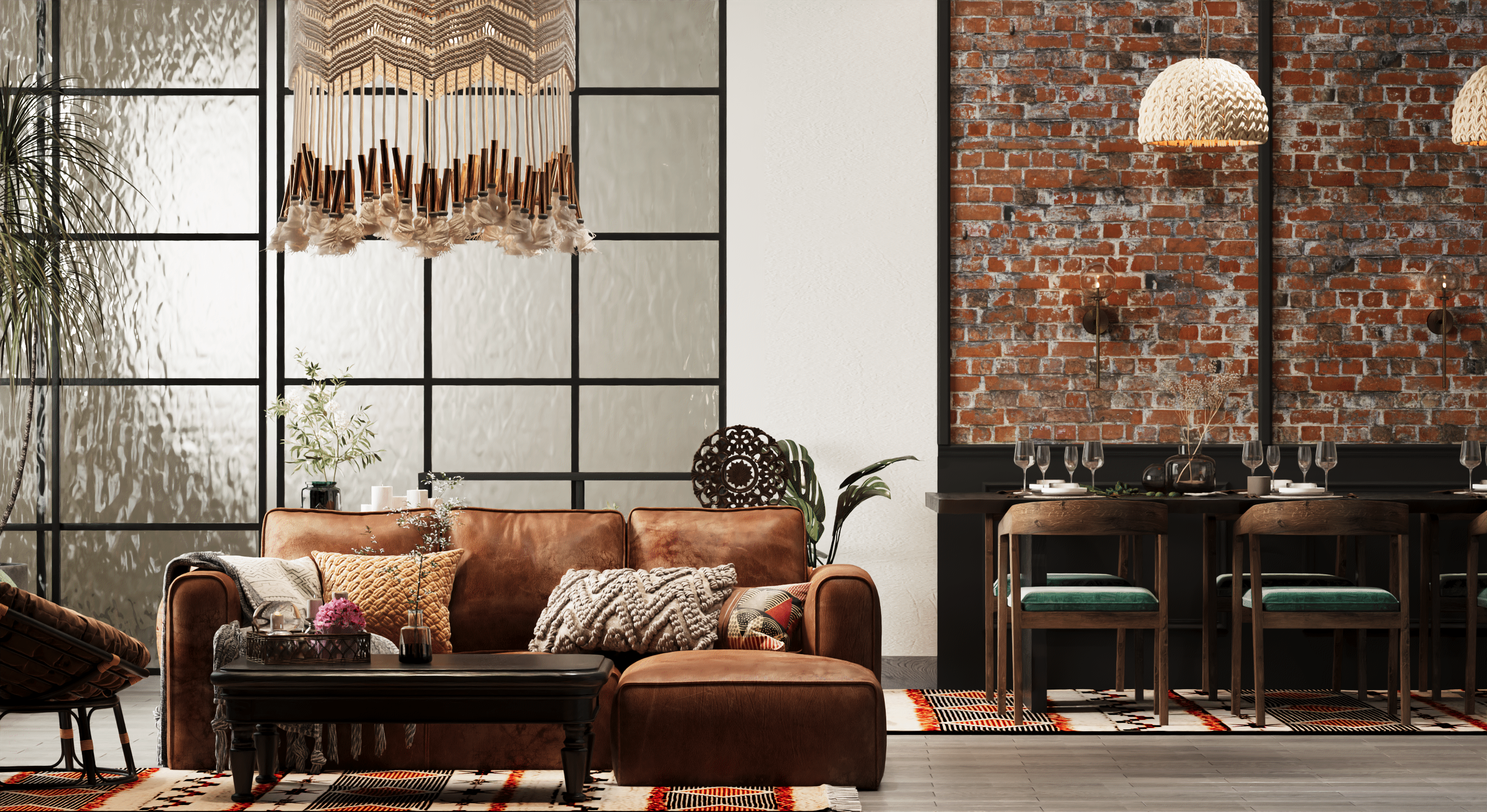 波西米亚风格温馨客厅内饰丨KA INNOVATIONS-15