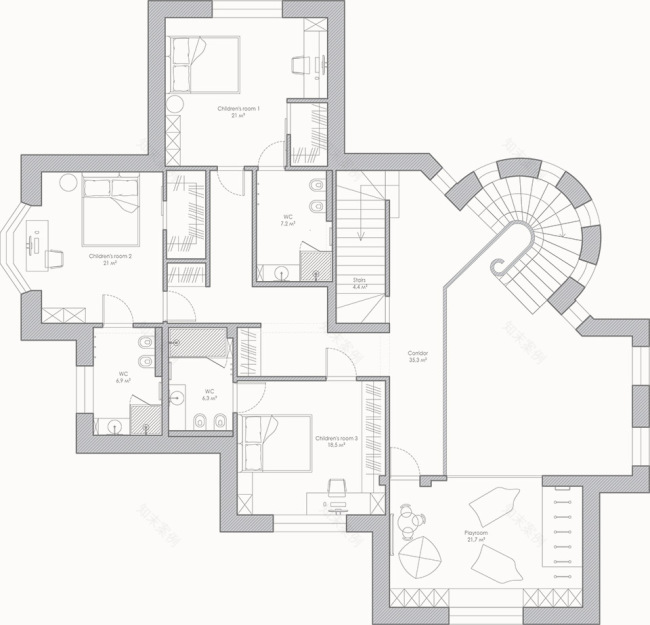 Belgic 住宅丨俄罗斯莫斯科丨Sulina Design-71