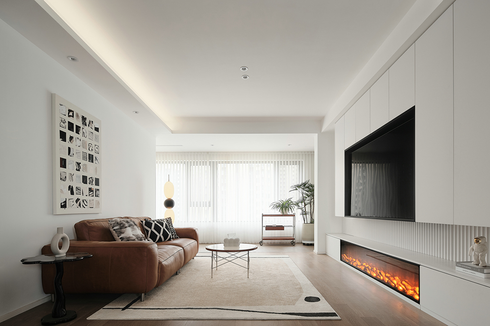 南京·棠宁府简约奶油艺术漆住宅丨中国南京丨大漠设计-45