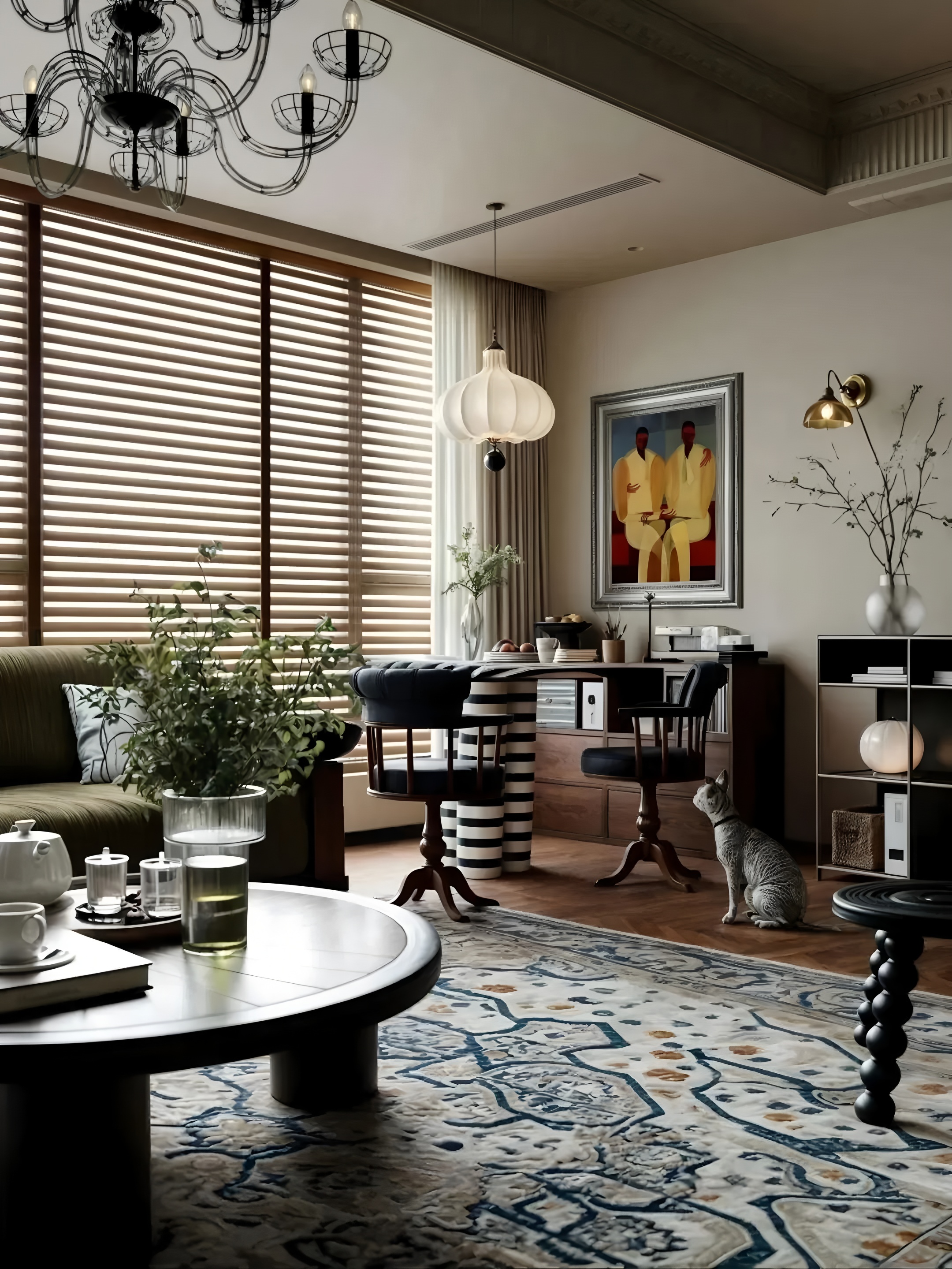 深圳两套法式复古风住宅设计丨中国深圳丨三生一宅-11