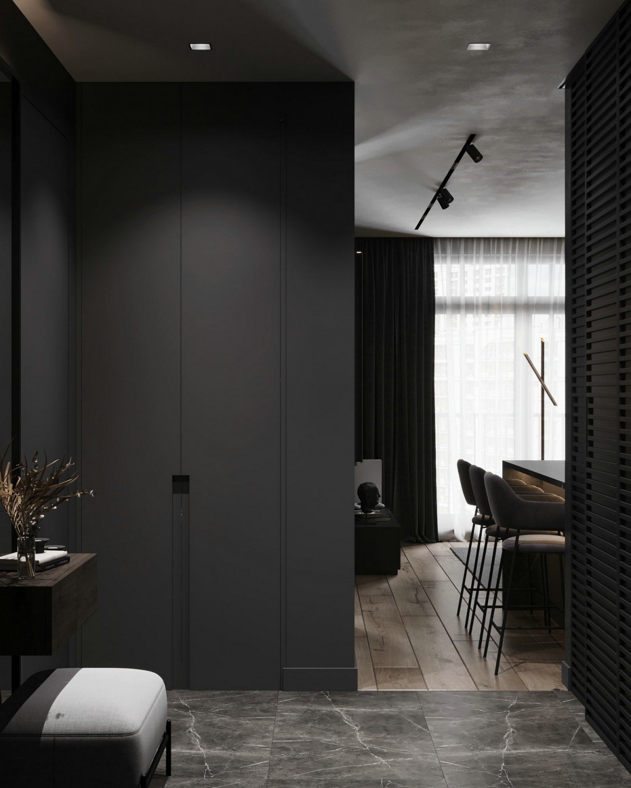 高级黑公寓 丰富极具有质感-2