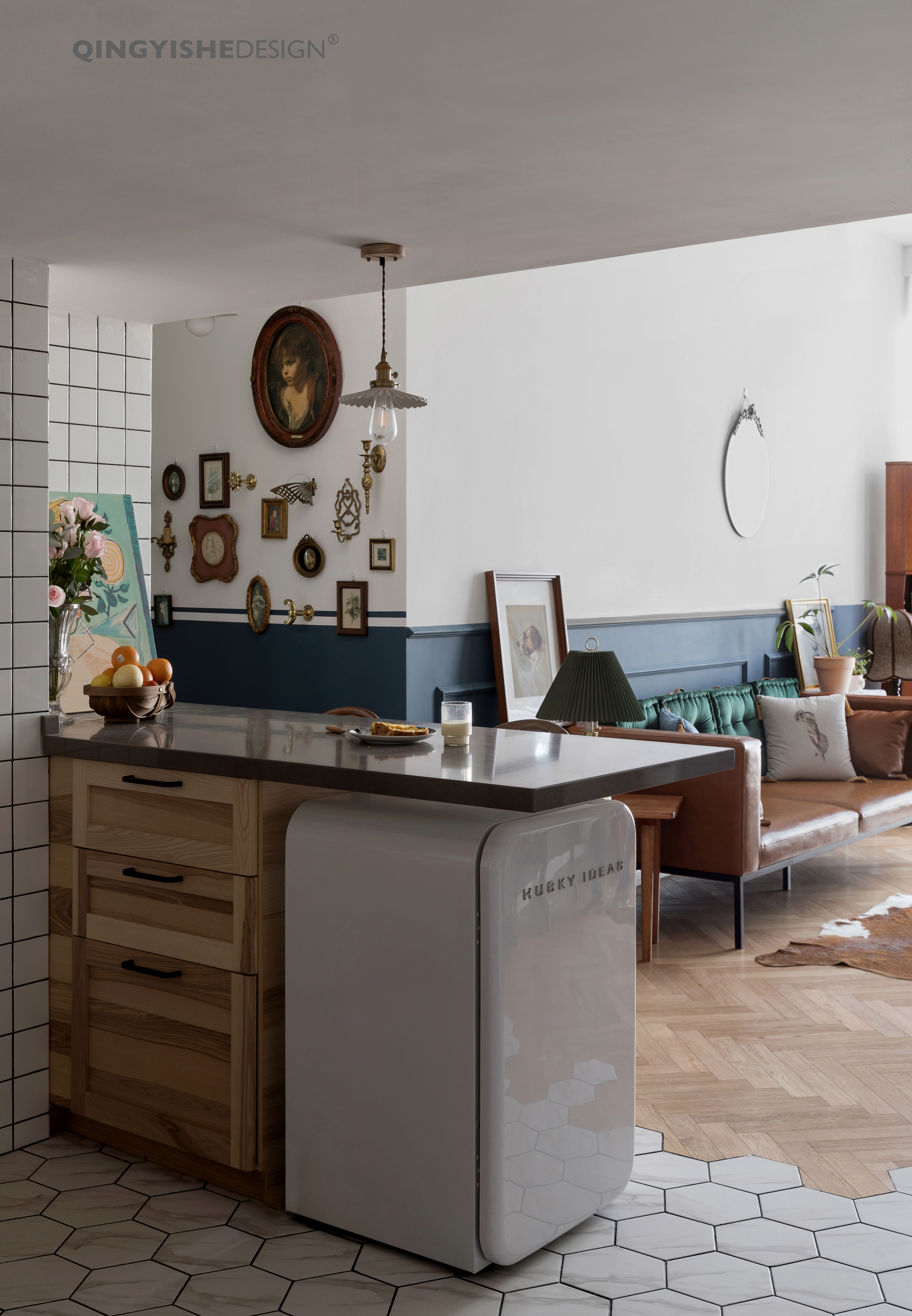 双层复古豪宅 | 层高利用与中古元素的魅力结合-41