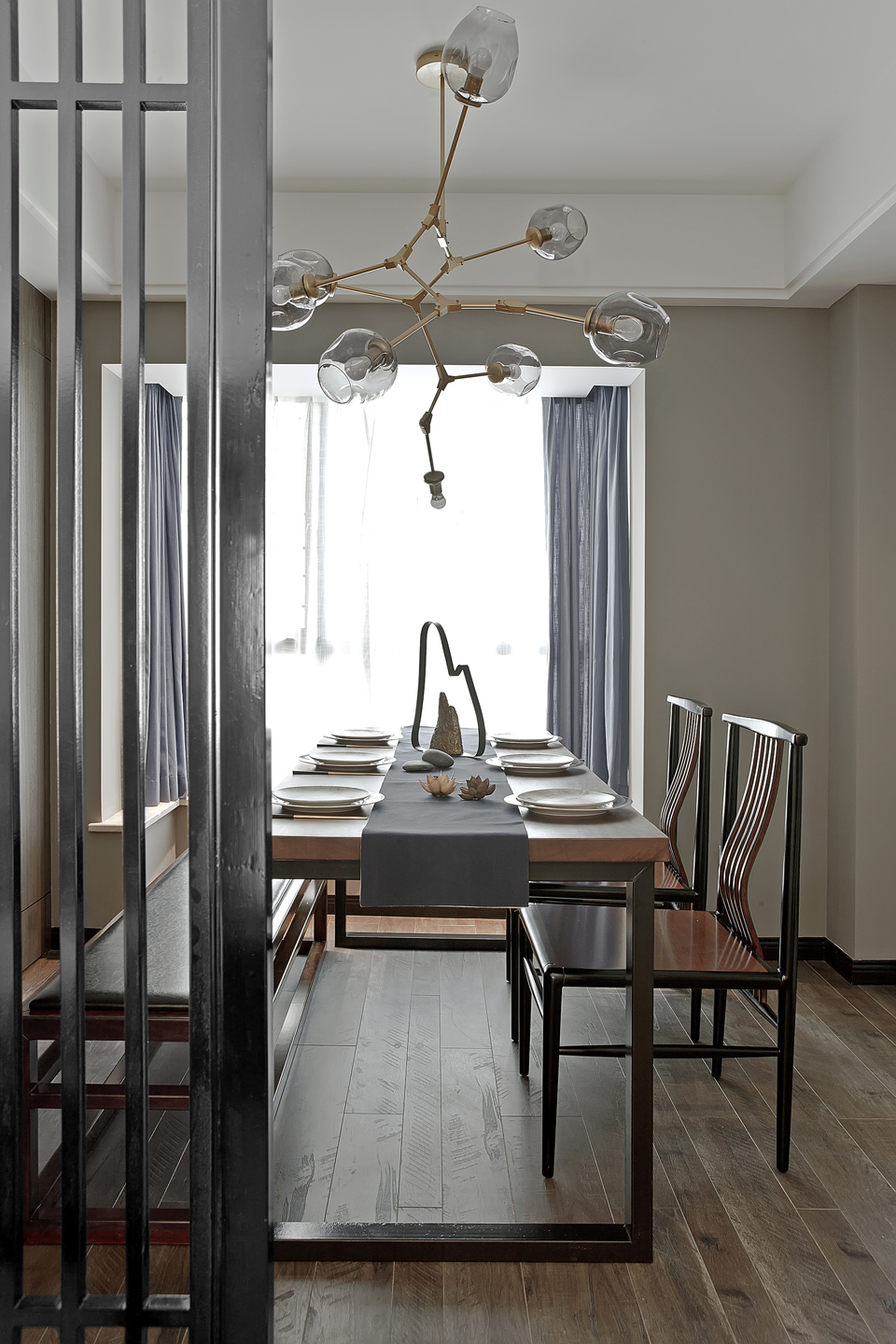 杭州天鸿香榭里 135㎡新中式禅意设计，自然与空间的完美交融-49