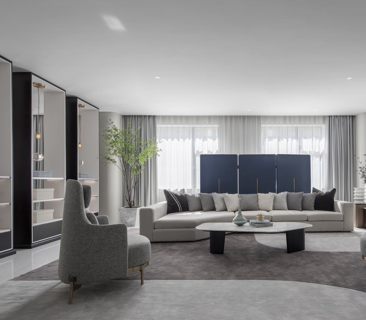 极简、艺术、智能未来的空间 | HY和易国际空间设计-12