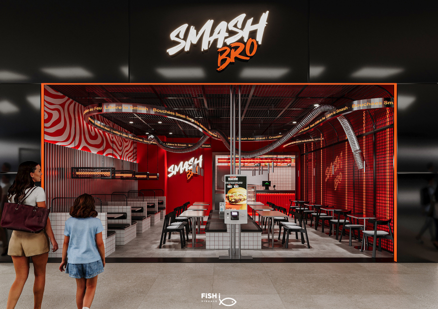 SMASH BRO 汉堡餐厅丨法国巴黎丨Moamen Mahmoud,Nada Ali 等团队-4