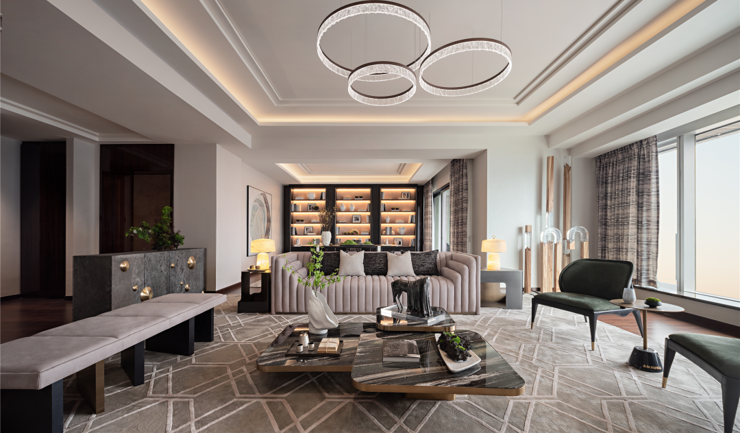 深圳中心·天元 383㎡ 平层公寓样板房丨中国深圳丨KPF,Aedas-18