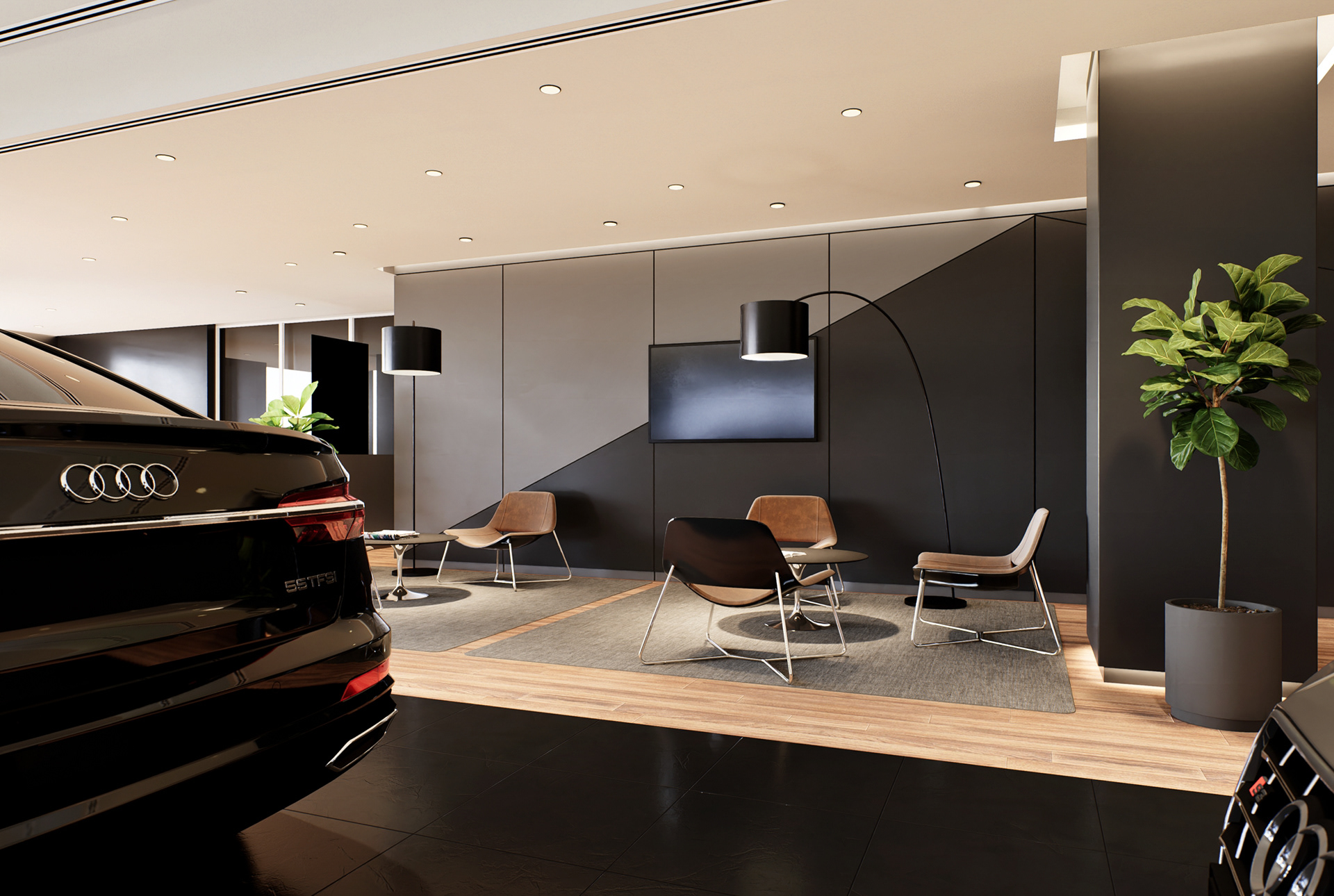 Audi Dealership, Gurugram, India-5