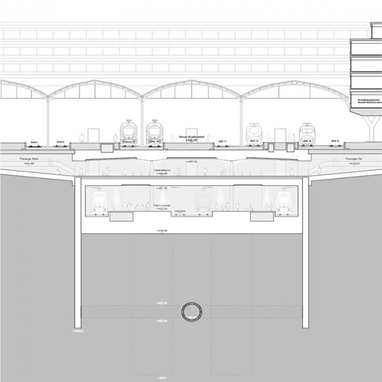 卢塞恩地下火车站丨瑞士卢塞恩丨Theo Hotz Partner Architekten-6