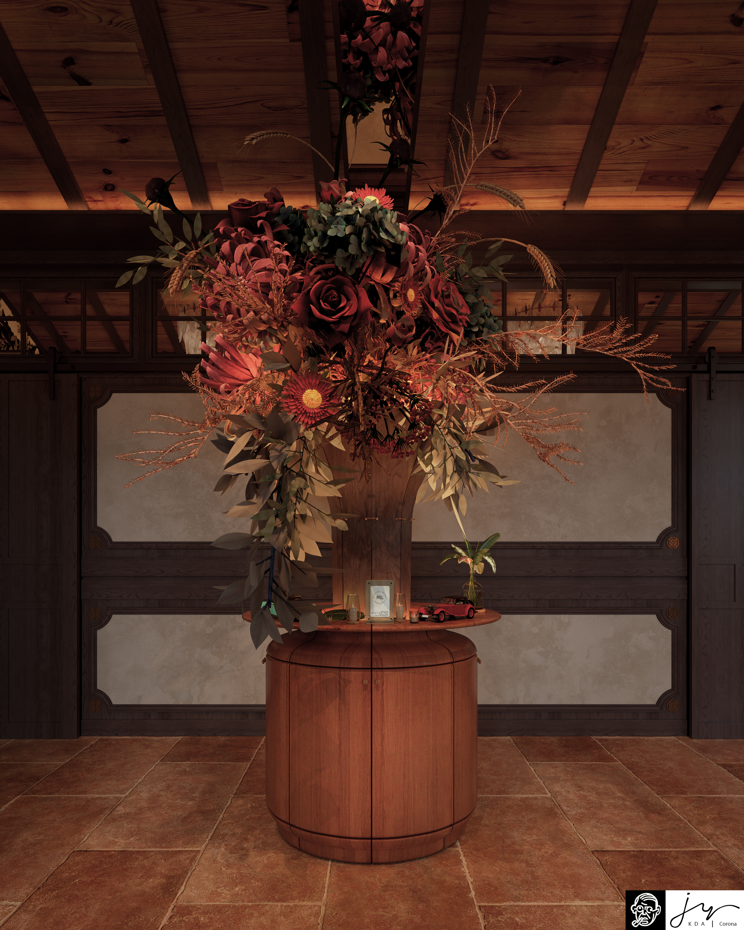 近期渲染丨静谧餐厅-4