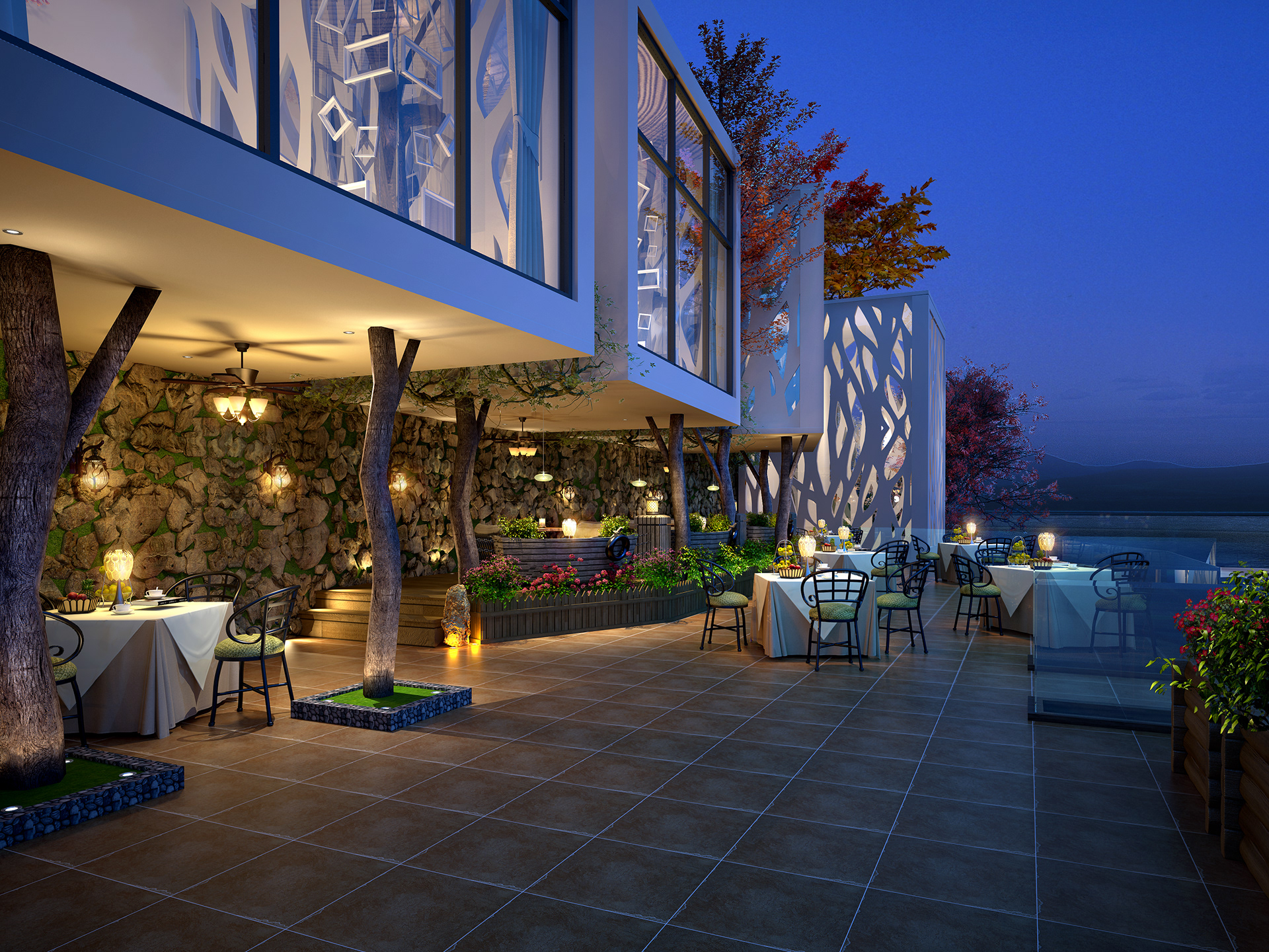 湖边的森林餐厅设计丨中国成都-8