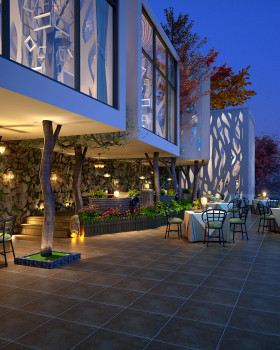 湖边的森林餐厅设计丨中国成都